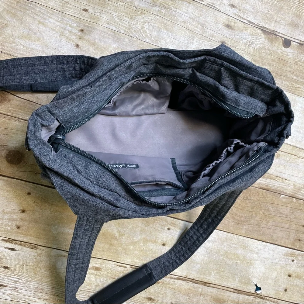 Lug Streetcar Quilted Heathered Gray Shoulder Bag